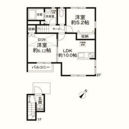 Bene多摩蘭坂の物件間取画像